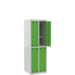 Szafka szkolna wąska SLIM 4D z półką s=50cm, h=150cm