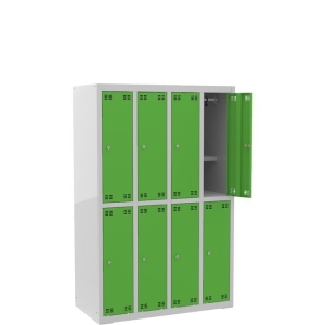 Szafka szkolna wąska SLIM 8D z półką s=97cm, h=150cm