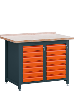 WB 1000kg - L2/S5+S5 - Stół warsztatowy