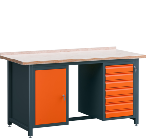 WB 1000kg - L3/S1+P+S5 - Stół warsztatowy